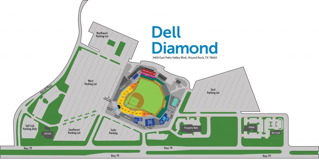 Dell Diamond illustrated layout